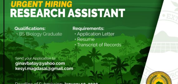 URGENT HIRING: CEBREM is in need of a Research Assistant.