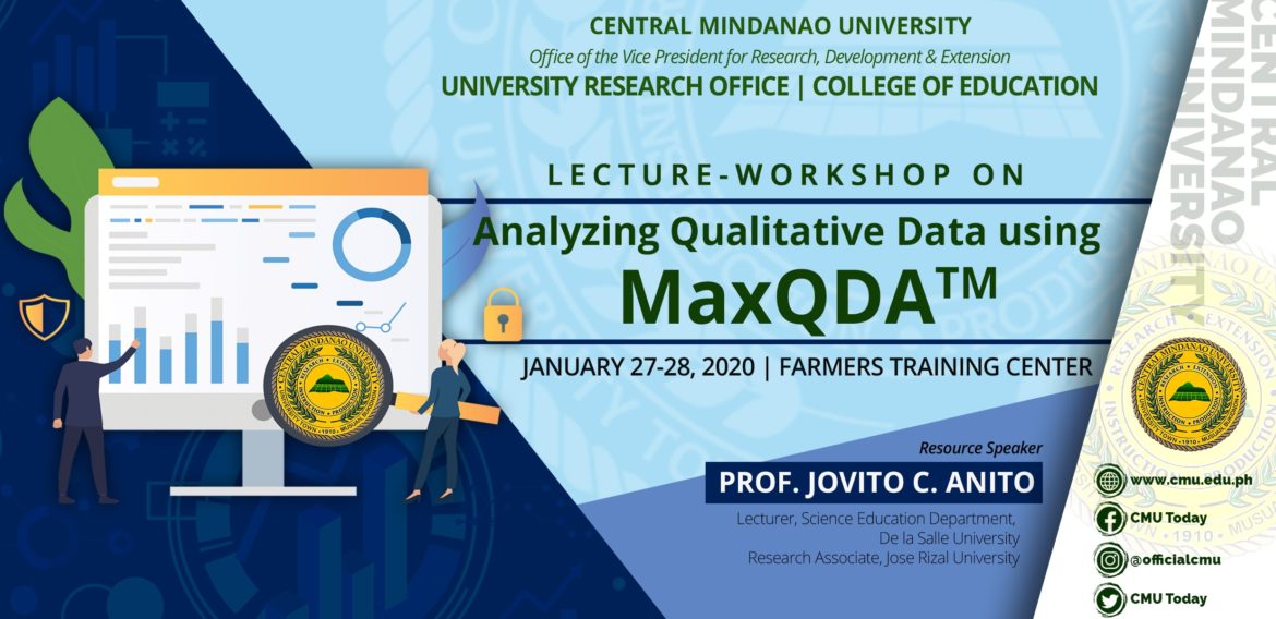 HAPPENING NOW: Lecture-Workshop Analyzing Qualitative Data using MaxQDA™