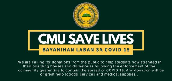 LOOK: The Office of Student Affairs, together with the student leaders of Central Mindanao University is calling for your donations