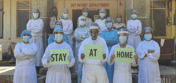#CMUcares: CMU Frontliners remind us to help stop the spread of COVID-19 by staying in our homes. This is not a Flu! There is no Cure! #StayAtHome