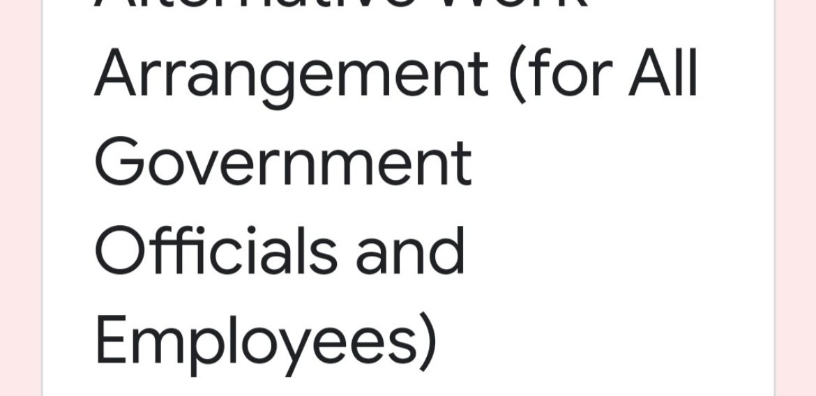 ANNOUNCEMENT: TO ALL EMPLOYEES Kindly accomplish the attached Rapid Assessment Survey as requested by the CSC Central Office,  all answers shall be submitted on May 28, 2020.