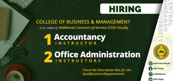 HIRING: College of Business and Management