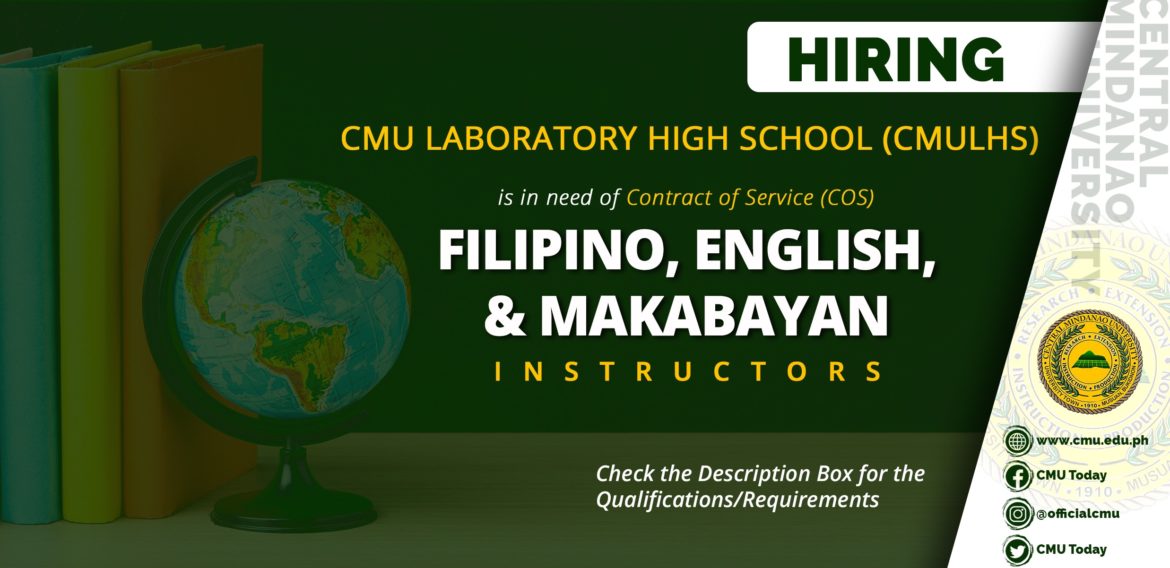 HIRING: CMU Laboratory High School (CMULHS)