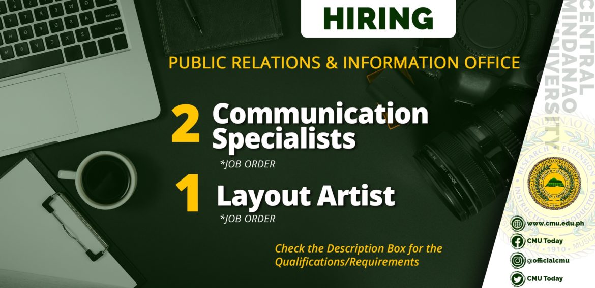HIRING: CMU Public Relations & Information Office (PRIO)