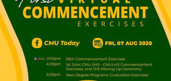 ANNOUNCEMENT: CMU’s 1st Virtual Commencement Exercises