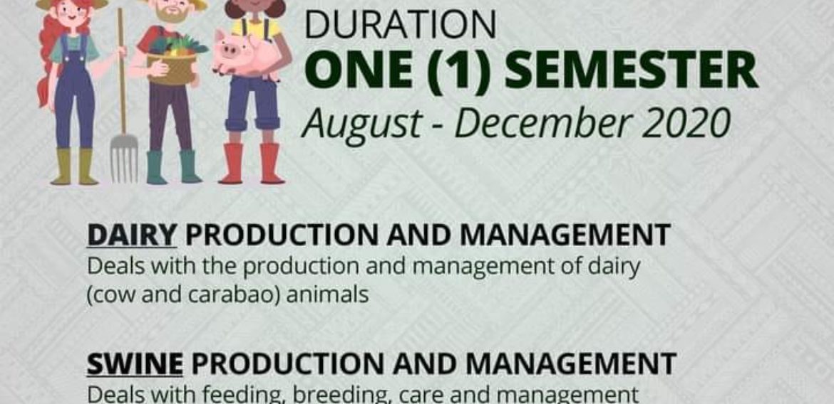 ANNOUNCEMENT for Special Course Dairy Production & Management Swine Production & Management