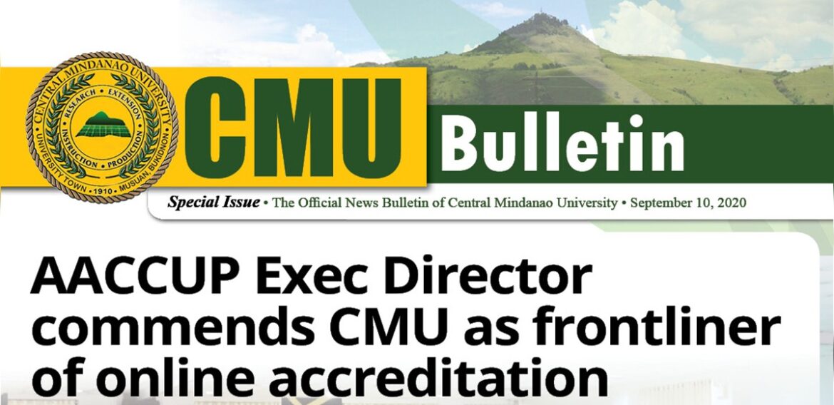 CMU Bulletin Special Issue: September 2020