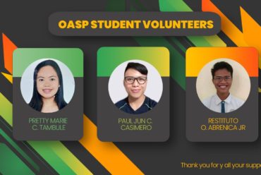 OASP Volunteers, SY 2020-2021