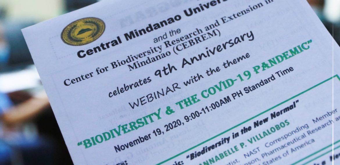 IN PHOTOS: CEBREM 9th Anniversary-Webinar on “Biodiversity and the COVID-19 Pandemic”