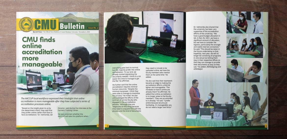 CMU Bulletin: CMU finds online accreditation more manageable