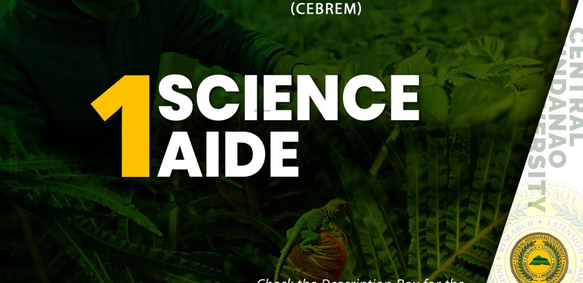 Hiring: One Science Aide