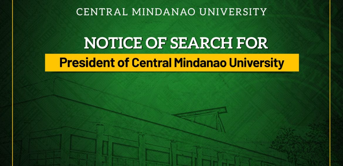 Notice of Search for President