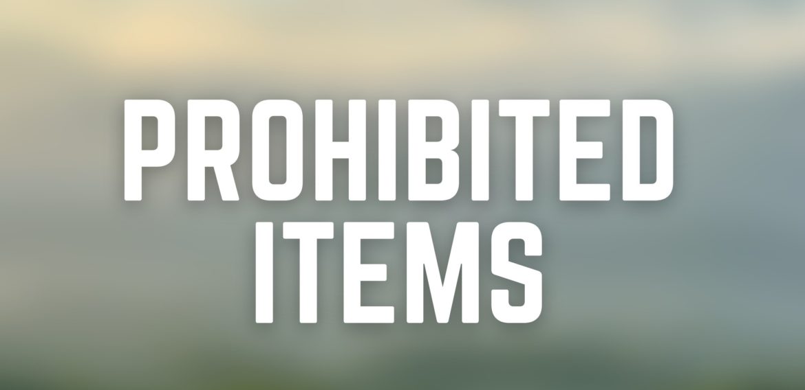 Prohibited Items