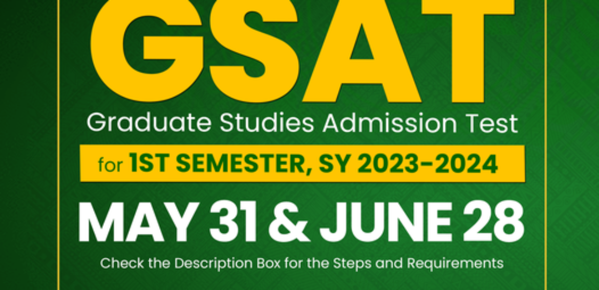 Graduate Studies Admission Tests for the 1st Semester S.Y. 2023-2024