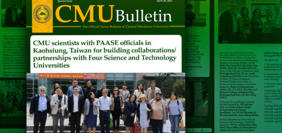 [CMU Bulletin] CMU scientists with PAASE officials in Kaohsiung, Taiwan for building collaborations/ partnerships with Four Science and Technology Universities