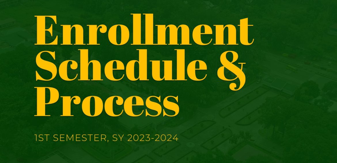 Enrollment for the 1st Semester, SY 2023-2024