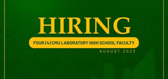 Central Mindanao University Laboratory High School (CMULHS) needs four (4) Instructors