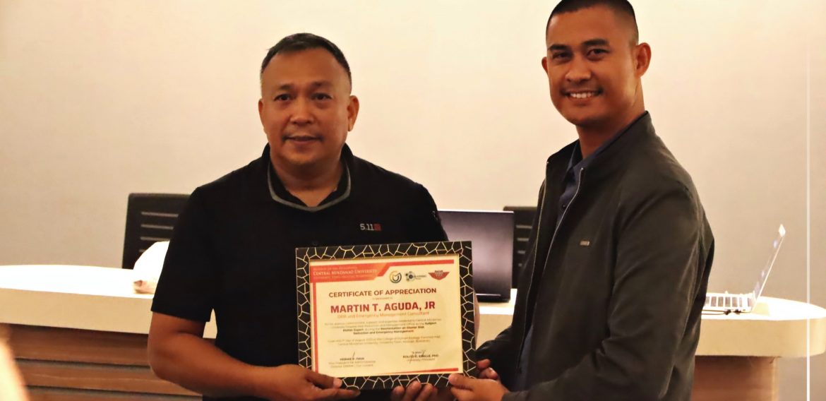 The CMU-Disaster Risk Reduction Management Office organized a re-orientation on the Disaster Risk Reduction and Emergency Management Seminar