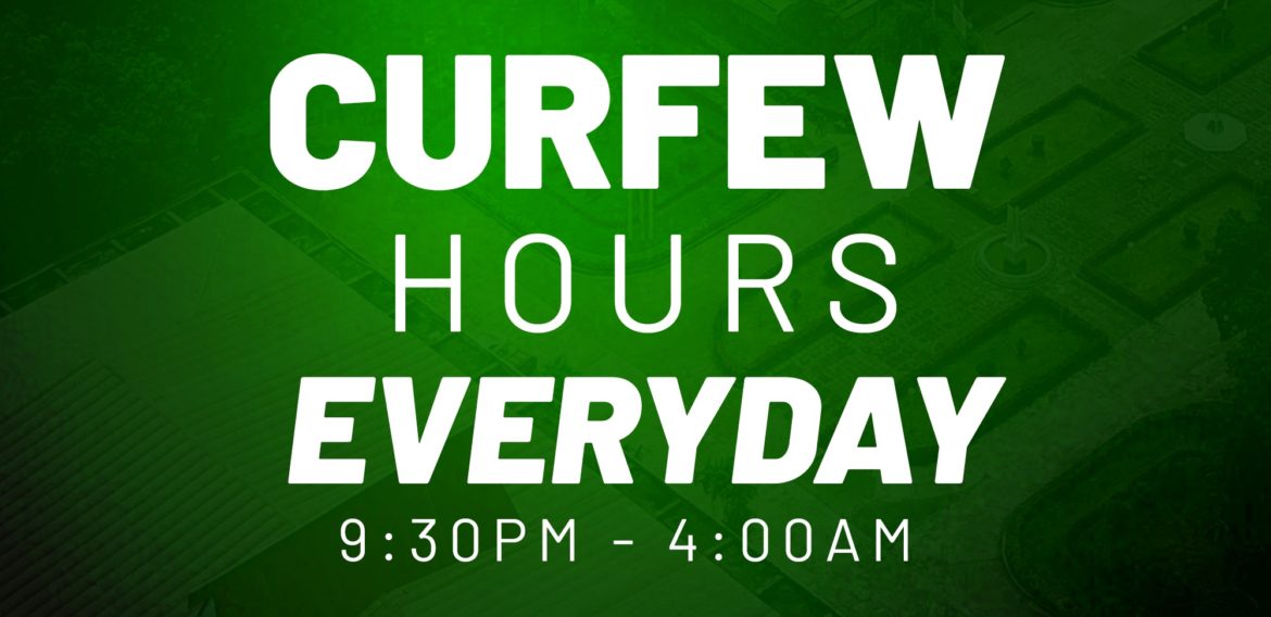 Imposition of Curfew in the University