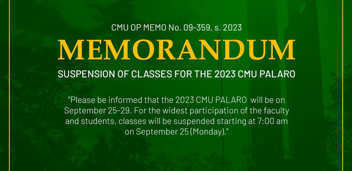 CMU OP MEMO No. 09-359, s. 2023