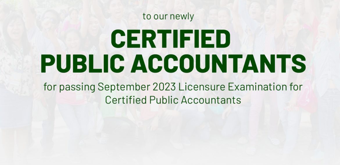 Congratulations to our newly Certified Public Accountants