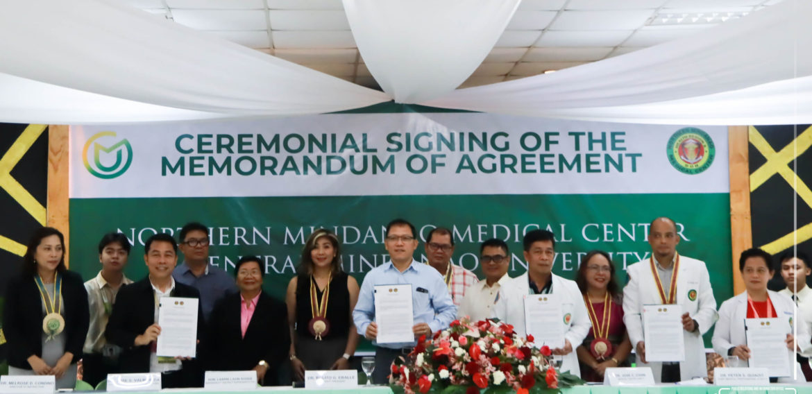 CMU, NMMC Sign MOA for College of Medicine Base Hospital