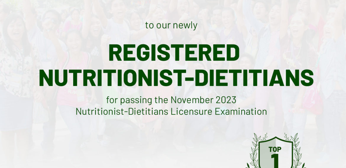 Central Mindanao University is the TOP PERFORMING SCHOOL in the November 2023 Nutritionist-Dietitians Licensure Examination