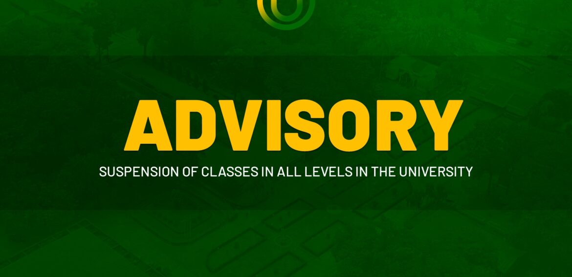 𝗦𝗨𝗦𝗣𝗘𝗡𝗦𝗜𝗢𝗡 𝗢𝗙 𝗖𝗟𝗔𝗦𝗦𝗘𝗦 𝗔𝗧 𝗔𝗟𝗟 𝗟𝗘𝗩𝗘𝗟𝗦 𝗜𝗡 𝗧𝗛𝗘 𝗨𝗡𝗜𝗩𝗘𝗥𝗦𝗜𝗧𝗬