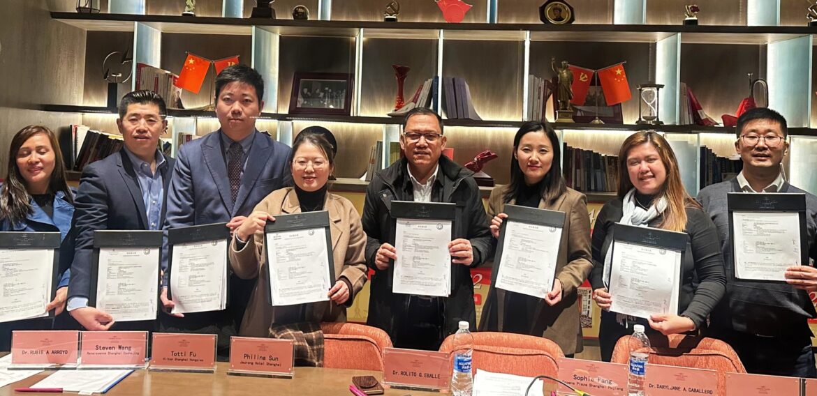 University established a partnership with International Hotels in Shanghai, China