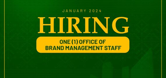 [HIRING] The Office of Brand Management needs one (1) Staff