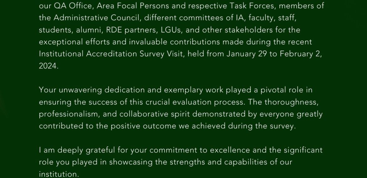 President’s Message [14Feb2024]