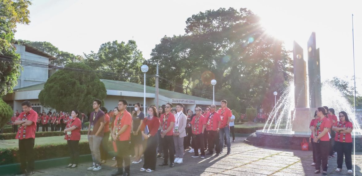 Flag Raising Ceremony was sponsored by the Office of Environmental and Safety Management (OESM)