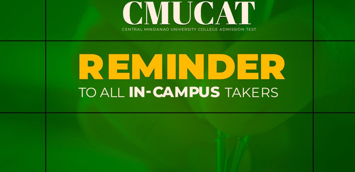 To fast track processing and approval of the CMUCAT application please take note