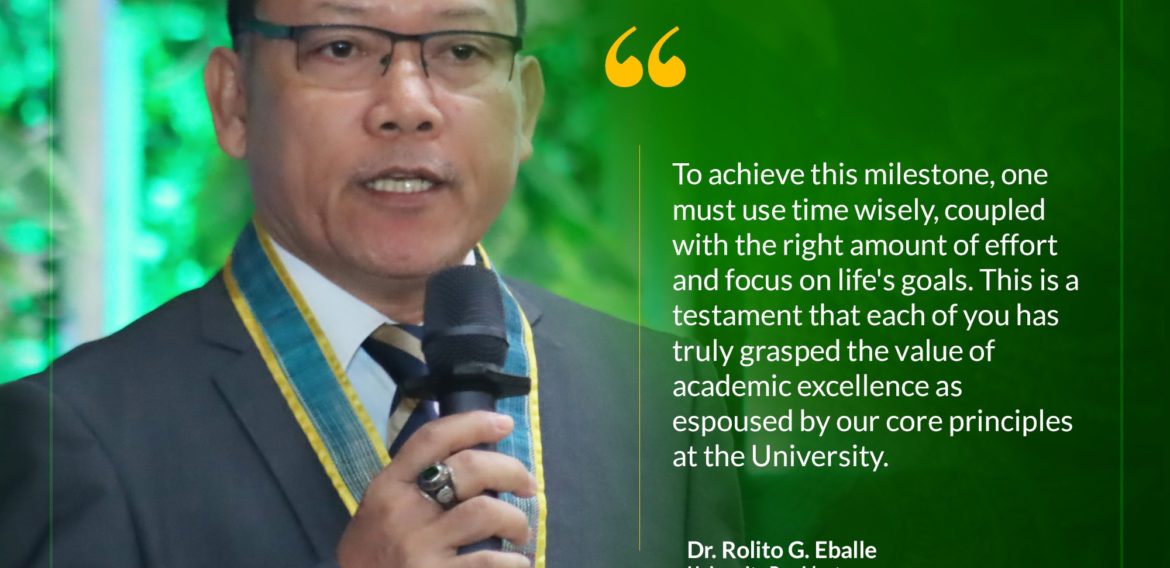 University President Dr. Rolito G. Eballe