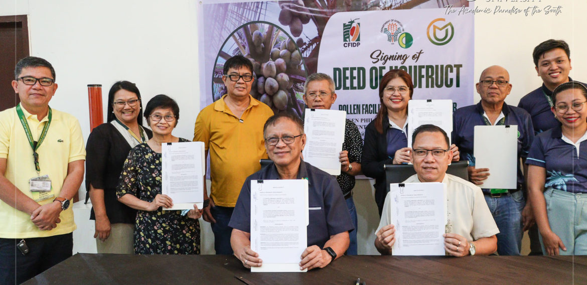 Deed of Usufruct for Pollen Facility and Training Center Ceremonial Signing
