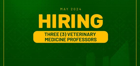 Hiring 3 Medicine Veterinary Professors