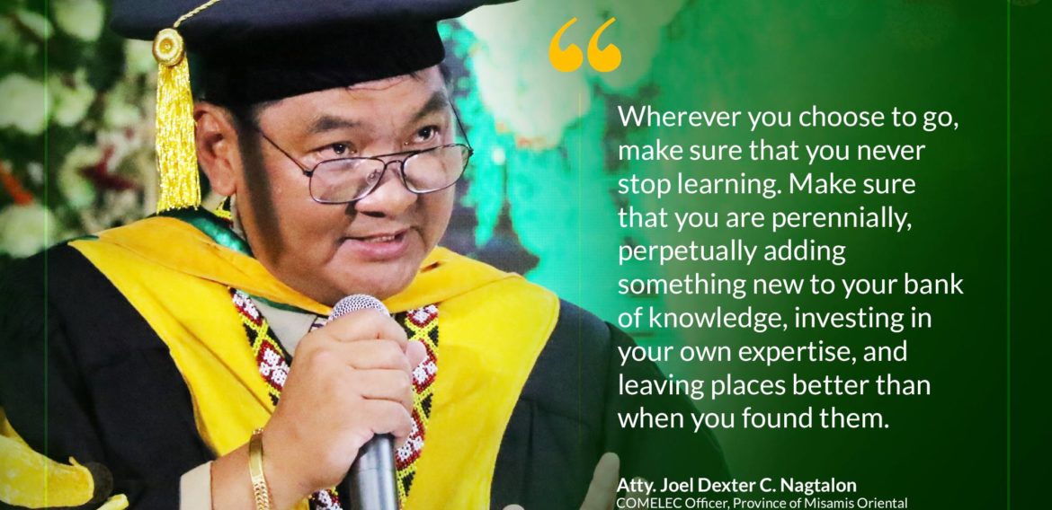 70th Commencement Exercises 𝗔𝘁𝘁𝘆. 𝗝𝗼𝗲𝗹 𝗗𝗲𝘅𝘁𝗲𝗿 𝗖. 𝗡𝗮𝗴𝘁𝗮𝗹𝗼𝗻