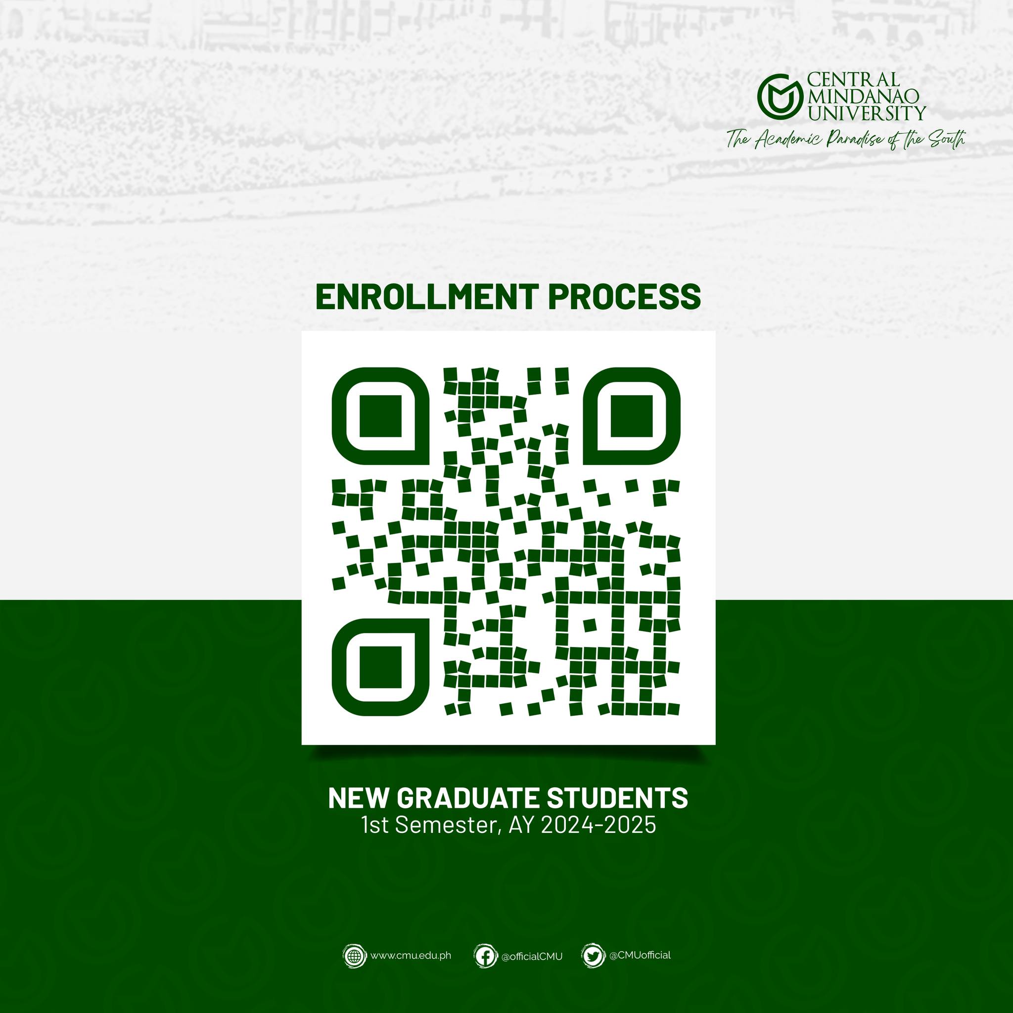1st Semester AY 2024-2025 Enrollment Process – Central Mindanao University