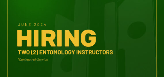 The Department of Entomology needs two (2) contract-of-service Entomology Instructors