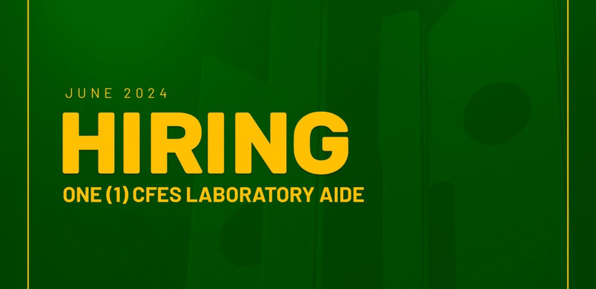 The College of Forestry and Environmental Science needs one Laboratory Aide