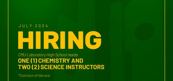 Central Mindanao University Laboratory High School needs one Chemistry and two Science Instructors
