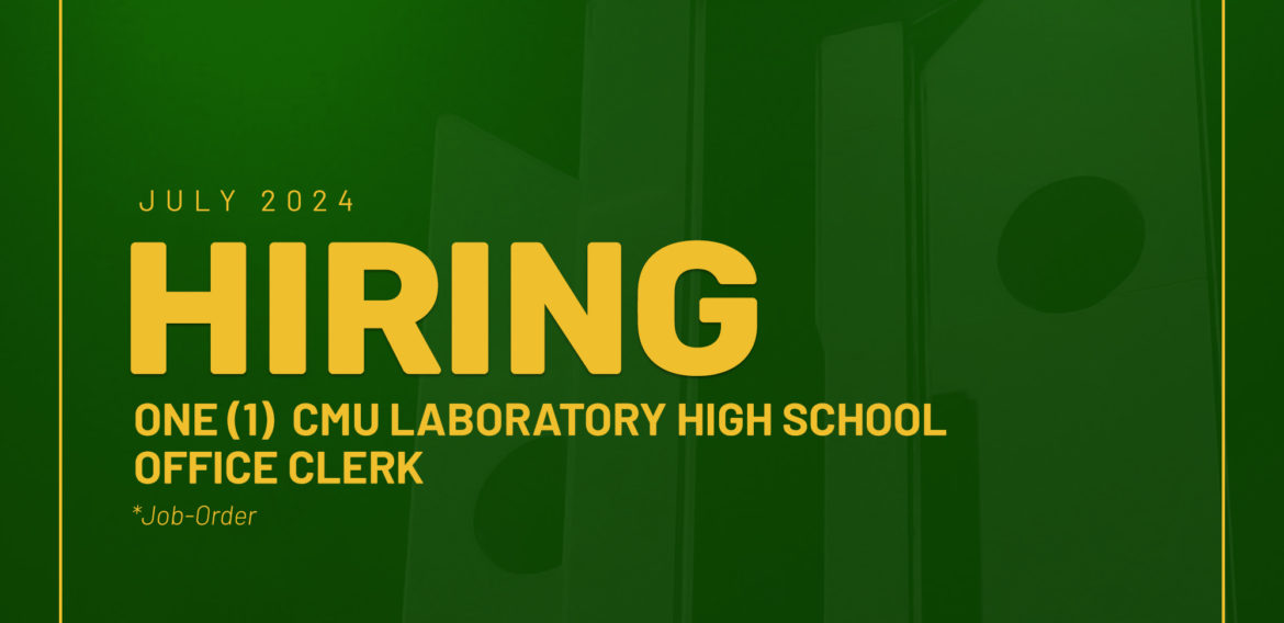 Central Mindanao University Laboratory High School Needs One Office Clerk