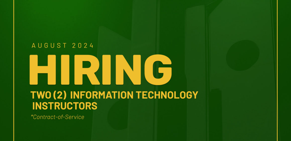 College of Information Sciences and Computing Needs Two Instructors
