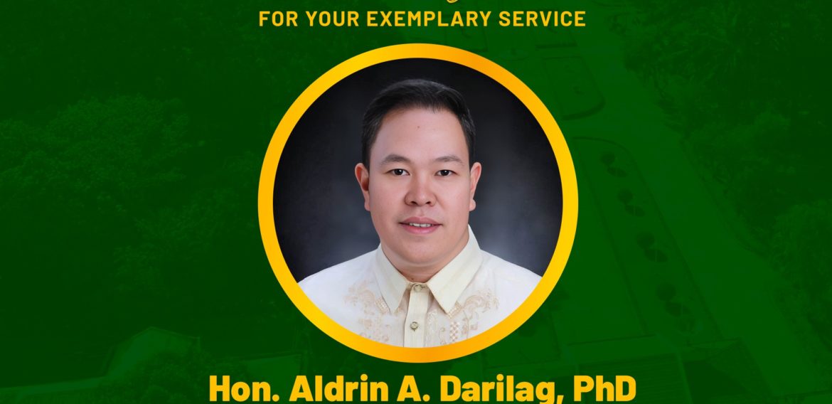 CMU Heartfelt Appreciation to Dr. Aldrin A. Darilag