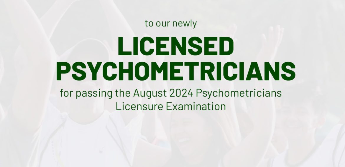 Newly Licensed Psychometricians August 2024