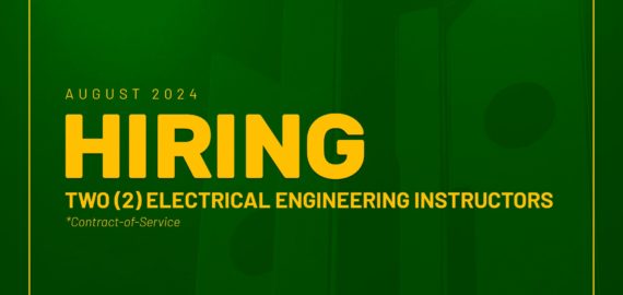 Department of Electrical Engineering needs two Contract of Service Instructors