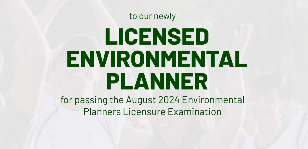 Newly Licensed Environmental Planner August 2024