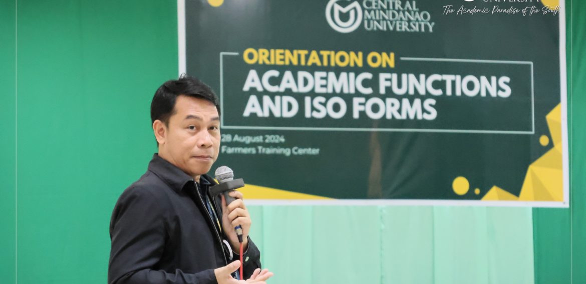 Orientation on Academic Functions and ISO Form