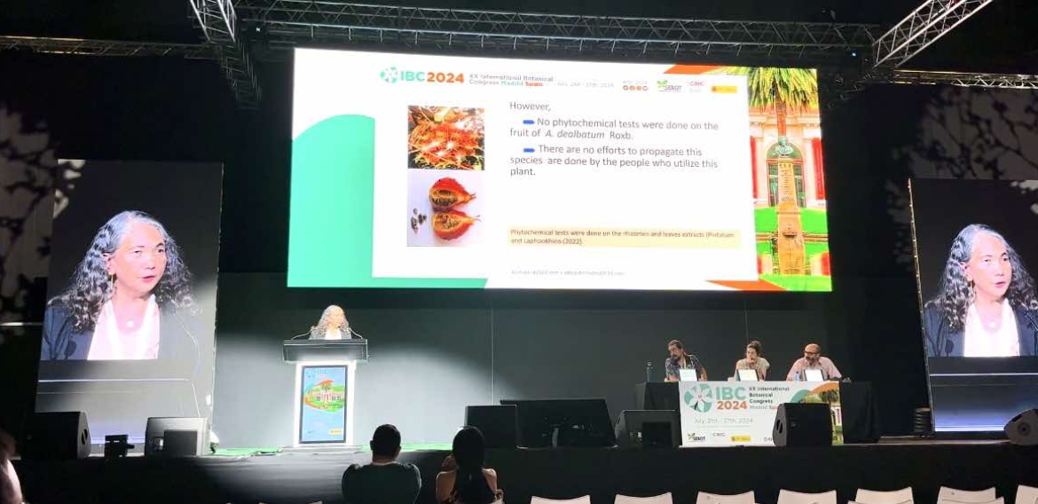 CMU faculty presents oral paper at the XX International Botanical Congress 2024, Madrid, Spain