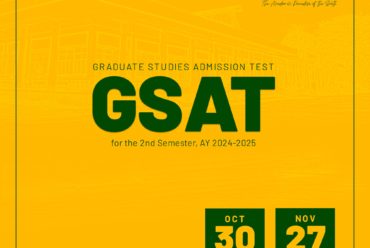 Graduate Studies Admission Test 2nd Semester AY 2024-2025 Announcement